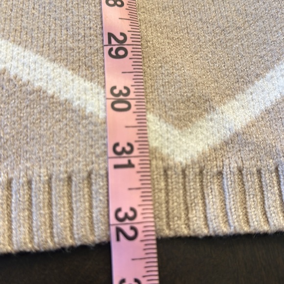 Christina Lynn’s Open Front Cardigan Sweater Tan/White Runs Big, Size S/M EUC!! - Picture 8 of 10